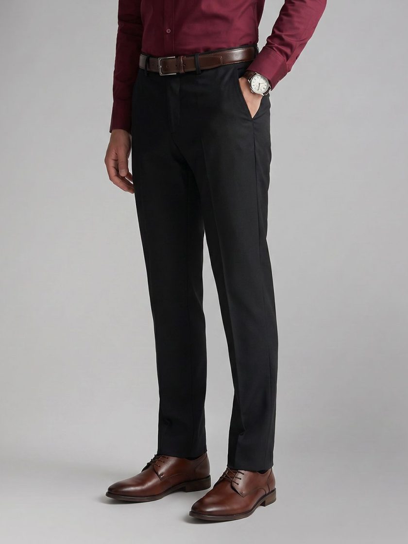Allen Solly - Men Slim Fit Formal Trousers