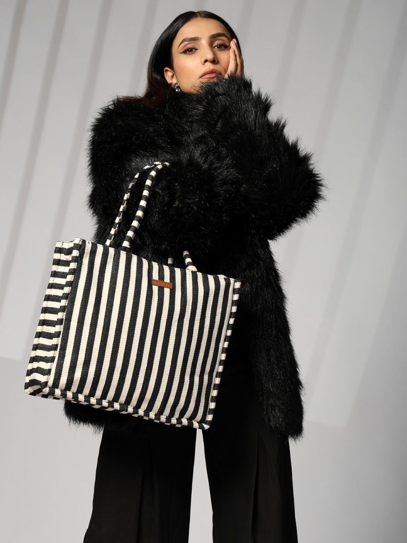 ENSAC - Women Striped Tote Bag