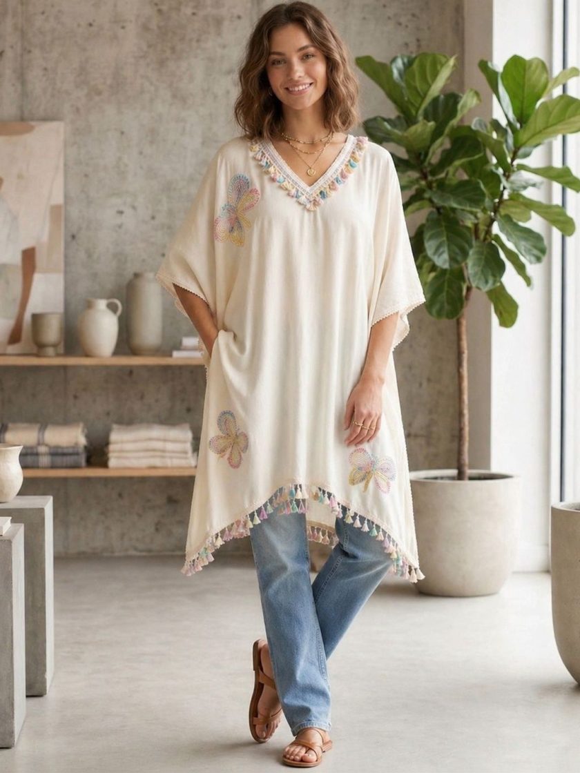 GoSriKi - Embellished Kaftan Kurti
