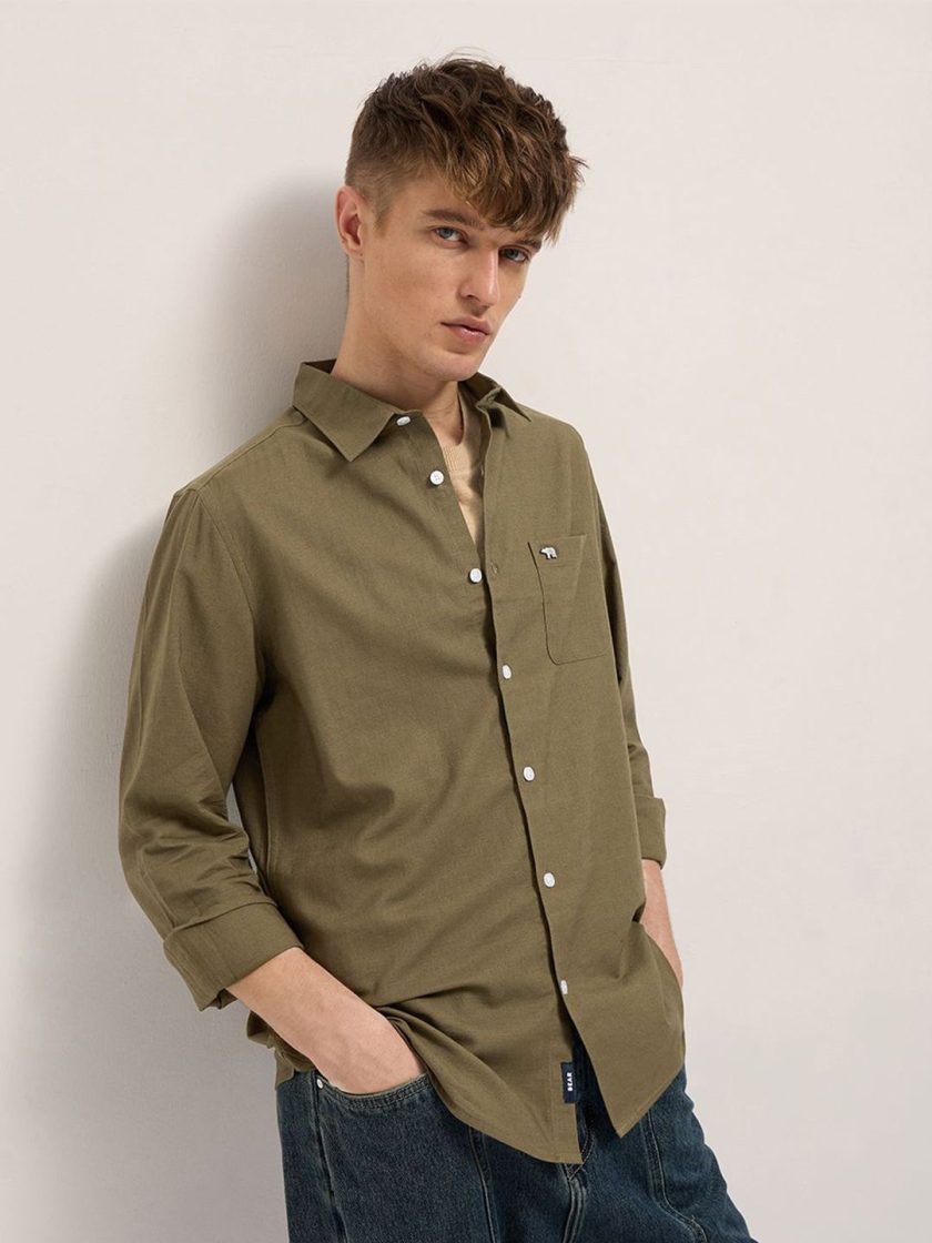 THE BEAR HOUSE - Slim Fit Casual Shirt